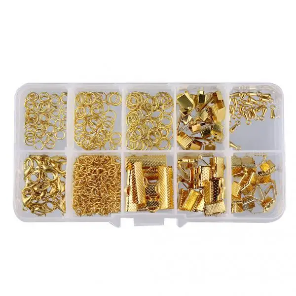 Jewelry Making Starter Kit Earring Bracelet Necklace Jewelry Finding Gold