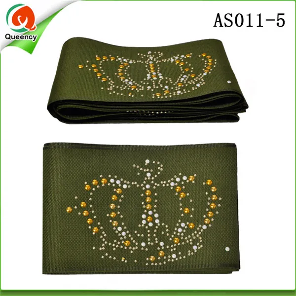 ASO OKE с камнями головной убор один кусок в упаковке Африканские Сего Геле шарф для обертывания 6,8 метров длина, 11 цветов доступны AS011 - Цвет: army green