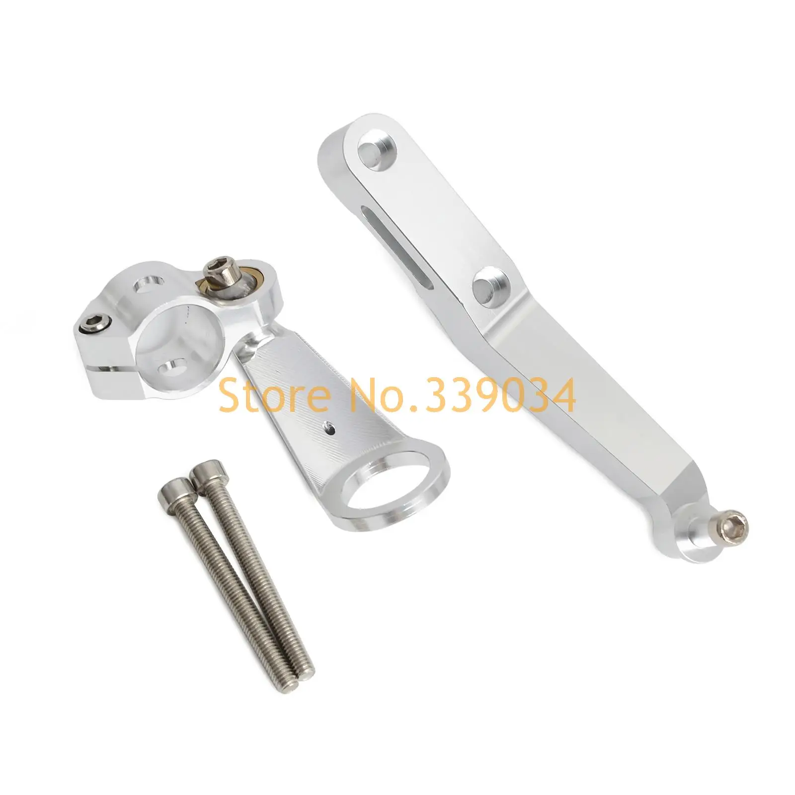

New Sliver CNC Aluminum Steering Damper Mounting Kit for Honda CBR954RR 2002 2003 Motorcycle