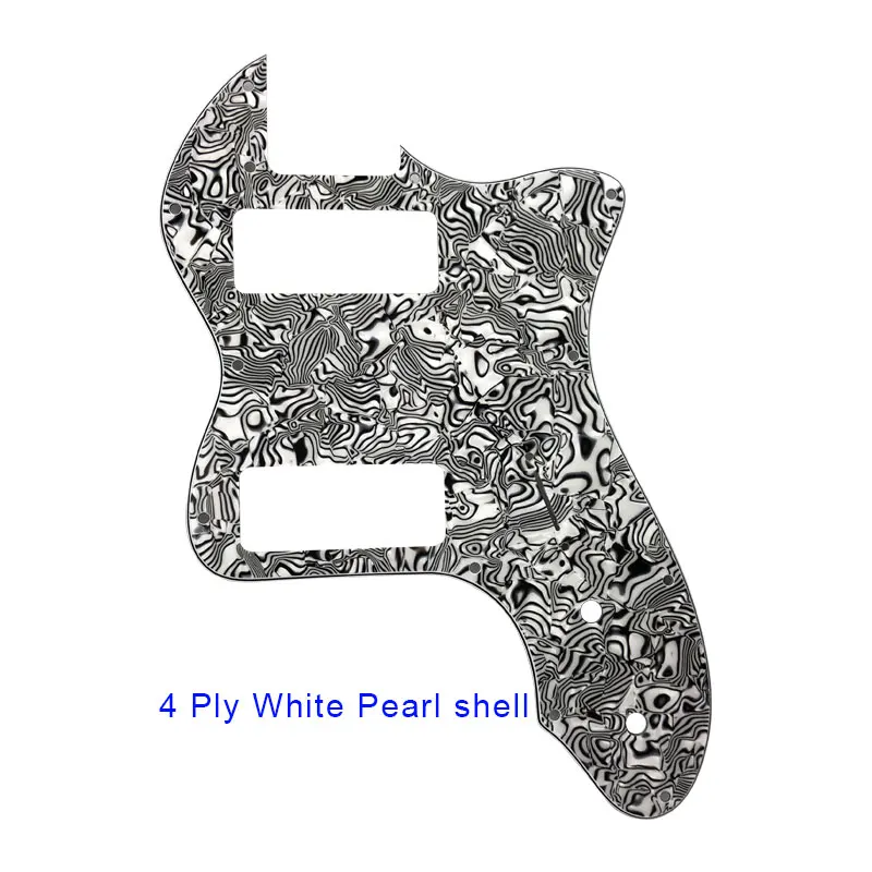 Запчасти для гитары Pleroo-для классической серии '72 Telecaster Tele Thinline Guitar pickguard Scartch Plate с пикапами Humbucker P90