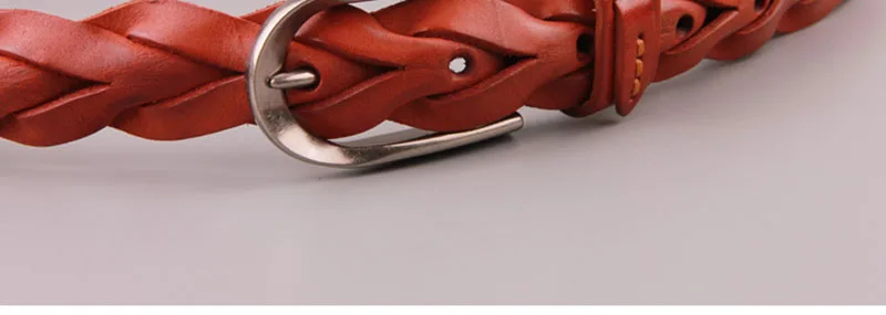 FAJARINA Ladies Fashion Design Pure Cow Skin Leather Belt Retro Styles Weave All-match Manual Cowhide Belts for Women N17FJ225 ladies belt