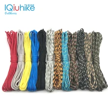 IQiuhike 208 Colors Paracord 550 Rope Type III 7 Stand 100FT 50FT Paracord Parachute Cord Rope Survival kit Wholesale DIY Rope