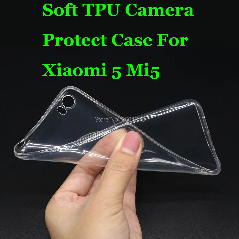 

For Xiaomi 5 Ultra Thin Soft TPU Silicon Gel Transparent Camera Protect Case Back Housing Cover For Xiaomi 5 Mi5 M5 Mi 5 5.15"