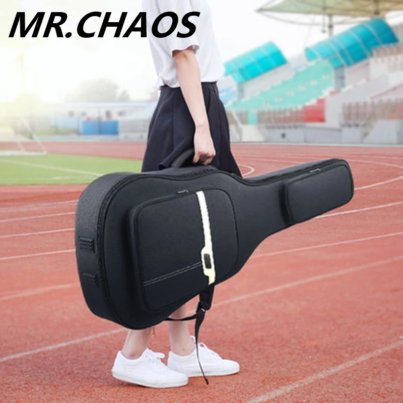 

NEW 41 Inch Folk Guitar Bag Carry Case Waterproof shockproof thicken folk acoustic guitar bags backpacks Double Shoulder Straps