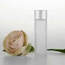 2pcs/set 20ml frosted glass bottle cosmetic Anodized aluminum cover glass bottle Emulsion Sub bottle wholesale BQ183