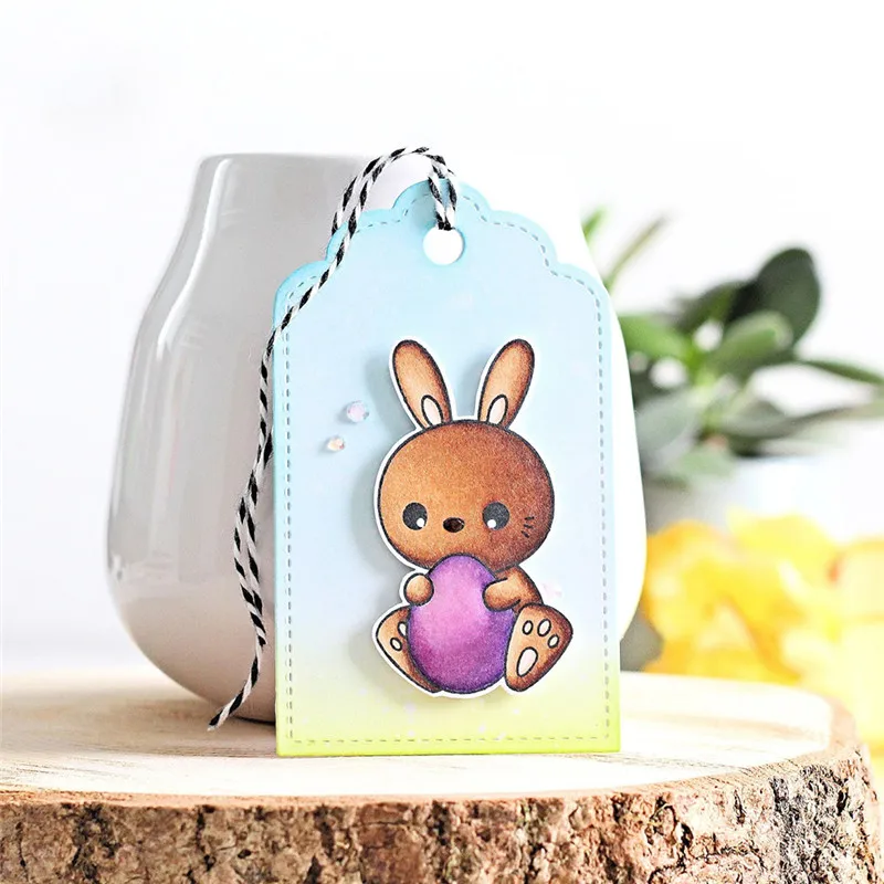 

Eastshape Easter Rabbit Clear Stamps and Dies Scrapbooking Bunny Die Cut for Craft DIY Card Making Decoration New Dies 2019