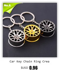 Ключи цепи творческий мини Ключи rring колесо Стайлинг Авто portachiavi колесо брелки Цвета: черный, золотистый, Серебристый Брелок