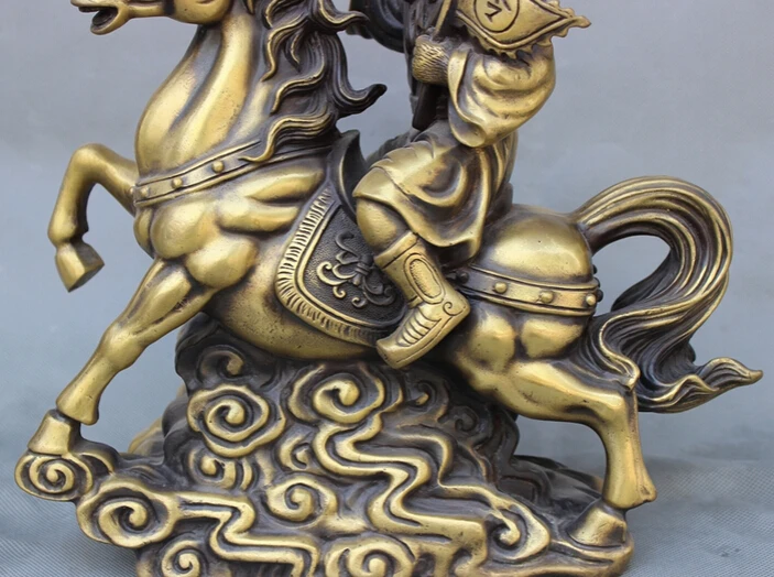 SCY песни voge gem S2868 12 "Китайский Бронзовый Год Зодиака Monkey King Ездить Статуя Коня на