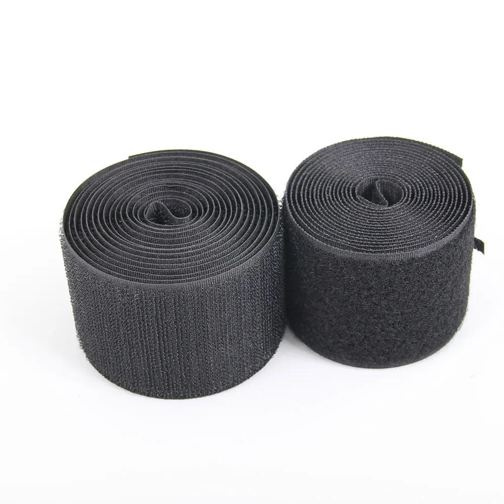 Kuke Горячая 16 мм до 150 мм ширина черный крюк и петля ленты Velcros пришить не самоклеющиеся крюк и петля ленты