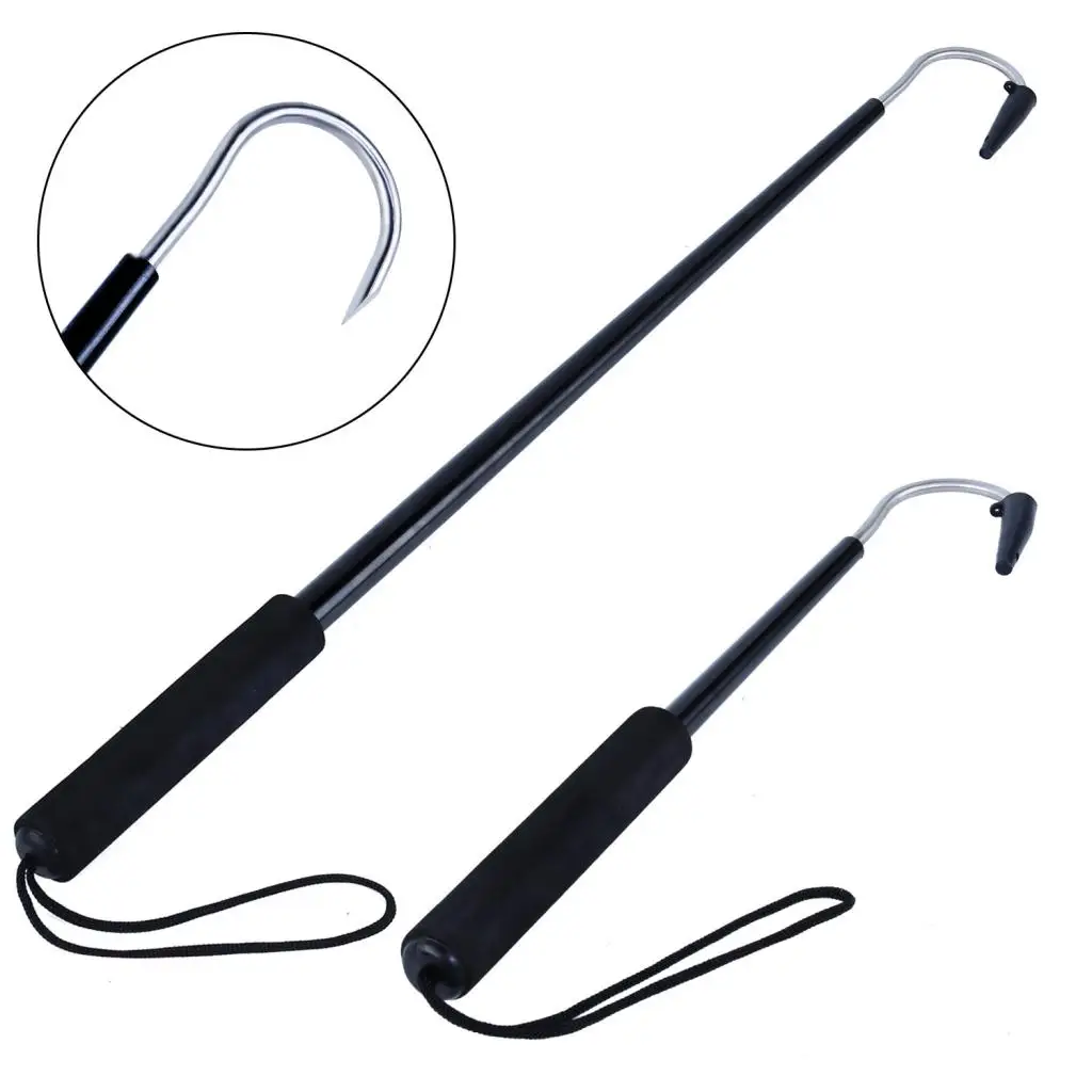 39/70 cm Stainless Steel Ice Sea Fishing Gaff Carbon Rod Aluminum Alloy