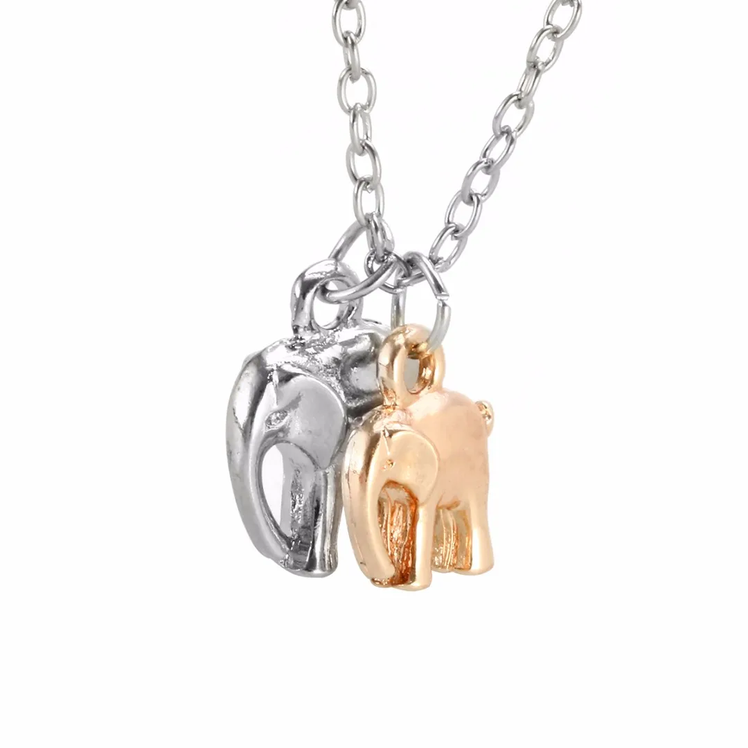 Cute Elephant Pendant & Necklaces Charming Chain Necklace Vintage Animal Choker Necklace Fashion Jewelry Gift Shellhard