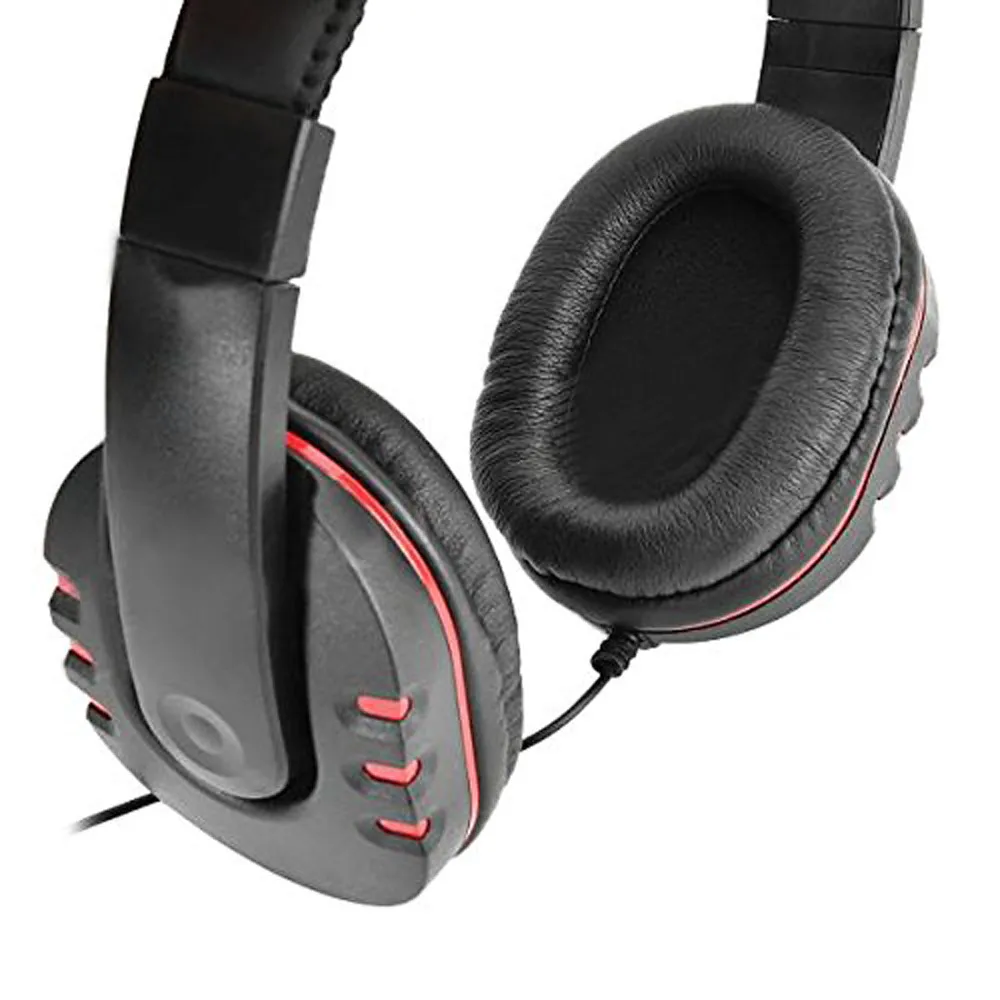 Gaming Headset голос Управление проводной Hi-Fi качество звука для PS4 черный+ красный для компьютеров, игровые консоли мобильные телефоны# ZS