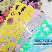 1 лот = 40 шт.! Детская Линейка в мультипликационном стиле для рисования и рисования/ученическая линейка приза/креативные канцелярские принадлежности