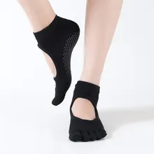 Five Fingers Socks Women Backless Non-Slip Cotton Socks Massage Breathable Pilates Fitness Workout Gym Sport Socks 1 Pair цена Five Fingers Socks Women Backless Non-Slip Cotton Socks Massage Breathable Pilates Fitness Workout Gym Sport Socks 1 Pair цены онлайн