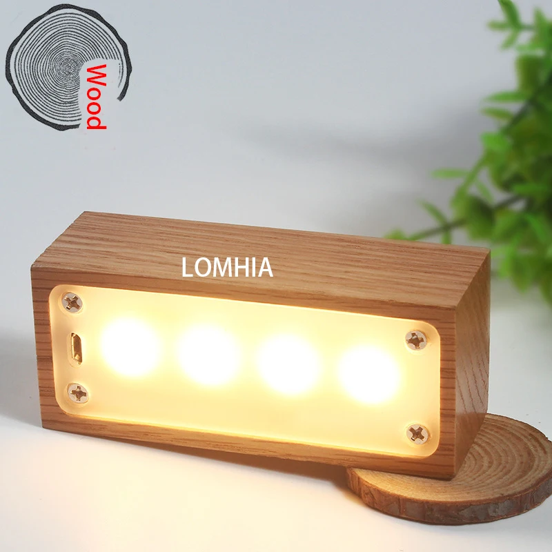 

Wood Minimalist night light nursery Desk lamp wall wooden Lamps kids babies bedoom nursery home decor lighting fixtures gift