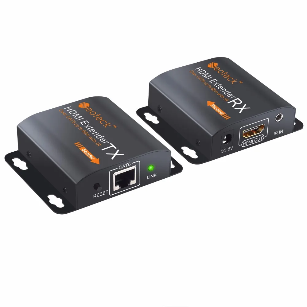 Neoteck 1080P 50 м HDMI удлинитель ретранслятор через Cat 6 7 Ethernet кабели с ИК функцией Rj45