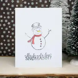 Рождественский снеговик DIY штамп бумажные карточки фотоальбом набор Скрапбукинг дневной Декор