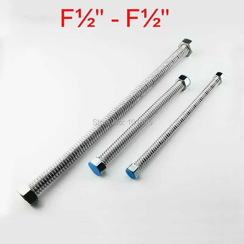 

High Quality SUS304 Stainless Steel Female 1/2 Screw Nut with 10CM-200CM Length of Wave Hose L15290