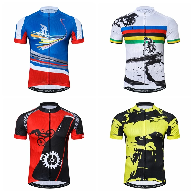 

Weimostar cycling jersey 2018 pro polyester cycling clothing bicycle wear/summer men quick dry cyclist jersey/sports Clothing
