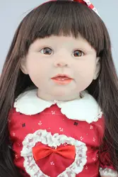 Новая модель Реалистичная Reborn Малыша Кукла Мягкая Силиконовая Винил реального нежное прикосновение 28 дюймов Модные подарки на день