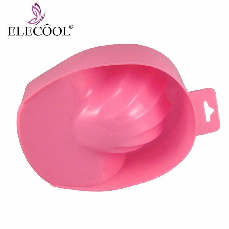 

ELECOOL 1pc Nail Art Hand Wash Remover Soak Bowl Polish Remover Salon Nail Spa Bath Treatment DIY Nail Art Manicure Tools