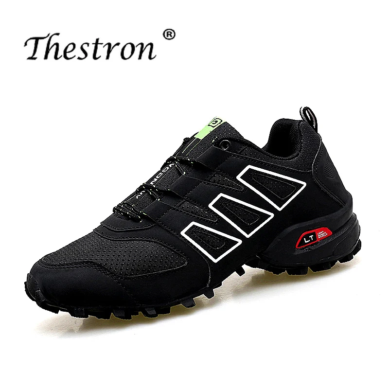 

Running Shoes Big Size Men Summer Mesh Breathable Cushioning Athletic Shoes Anti-Slippery Thestron Male Soft Sport Trainers