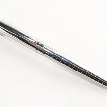 Горячая Распродажа, роскошная шариковая ручка Perkin с серебряной металлической сеткой из нержавеющей стали, деловая ручка для письма, средняя шариковая ручка