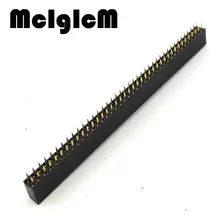 5pcs/lot 2.54mm Pin Header 2X40 80P Double Row Female Straight Pitch Socket Strip Free shipping