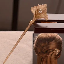 1 шт., Винтажная заколка для волос с цветущими цветами, сплав, Ретро стиль, золотые волосы для невесты, жемчужная застежка для волос, женские модные украшения для волос, Kanzashi, шаг встряхивания