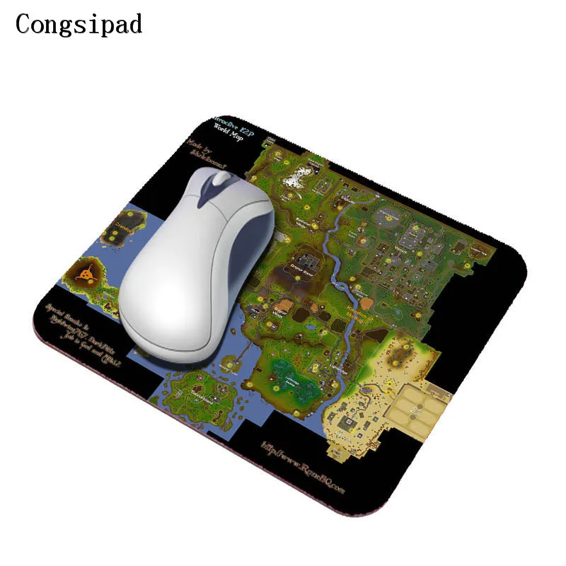 Congsipad DIY 29*25 см игровой коврик для мыши с изображением карты нескользящая