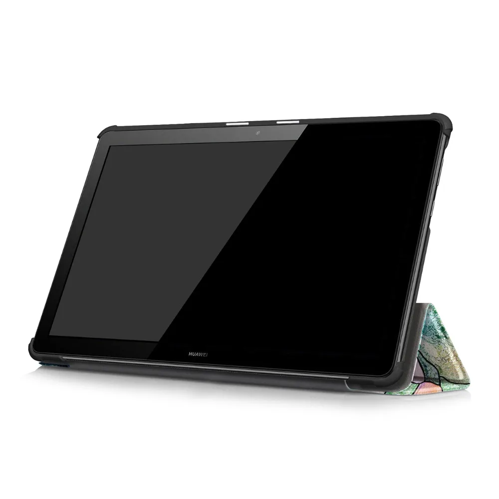 Тонкий чехол из искусственной кожи для huawei MediaPad T5 10 AGS2-W09/L09/L03/W19 10," Подставка для планшета чехол для huawei MediaPad T5 чехол