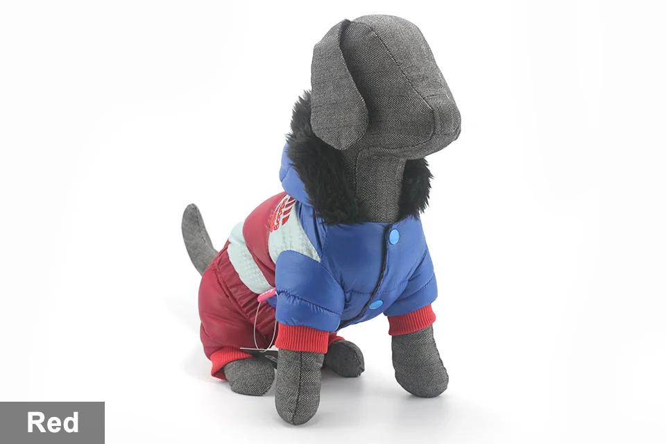 adidog New Winter Pet dog Clothes for Small Medium Dog Pet clothing Coat hoodies Waterproof Super Warm Jacket Snow chihuahua for Winter 1112