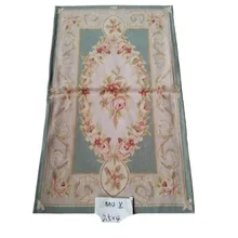 2.5 'x4' Aubusson ткань Ковры S ручной работы Ковры s Новая Зеландия ручной шерсти Aubusson Ковры для дома украшения