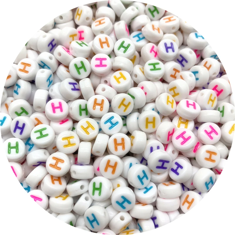 100 шт./лот 7 мм акриловые расположенные бисер овальная форма бусины с ...