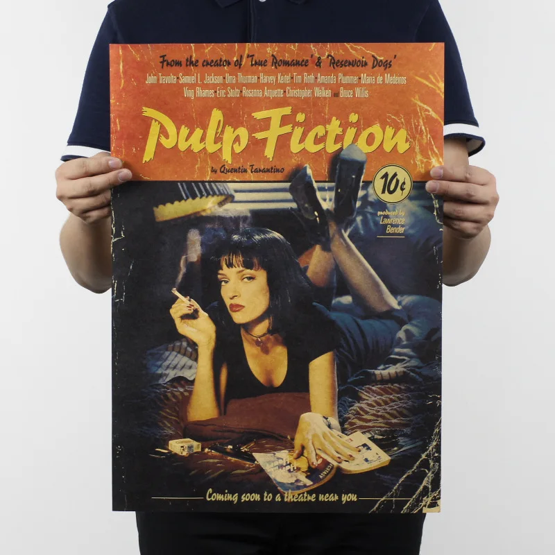 

Pulp Fiction / Classic Movie Poster retro Kraft / Bar Cafe decorative posters vintage 51x35.5cm