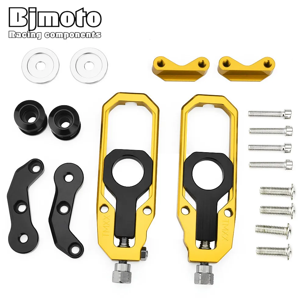 

BJMOTO Motorcycle Accessories CBR 600 RR Moto CNC Rear Axle Spindle Chain Adjuster with Spools For Honda CBR600RR F5 2007-2015