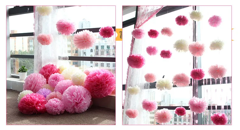 paper pompom flower wedding party decoration peony artificial flower (62)