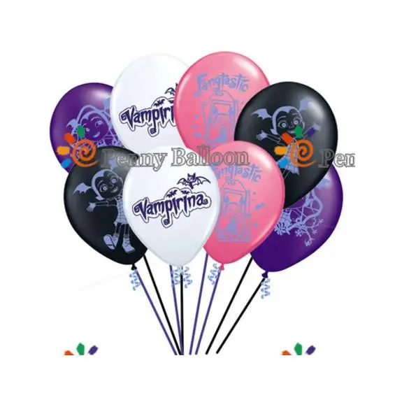 10 шт. новые мерцающие и блестящие вечерние 1" латексные воздушные шары Принцесса baby girl Shower Wish Toys украшение для вечеринки в день рождения Детские баллоны - Цвет: Vampirina
