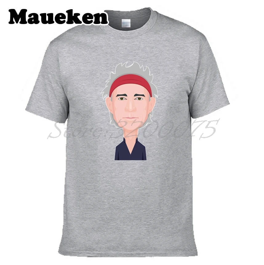 Murah Pria Yang Manusia Riff Keef Keith Richards T shirt Pakaian T Shirt pria tshirt untuk penggemar hadiah o neck tee W17121106