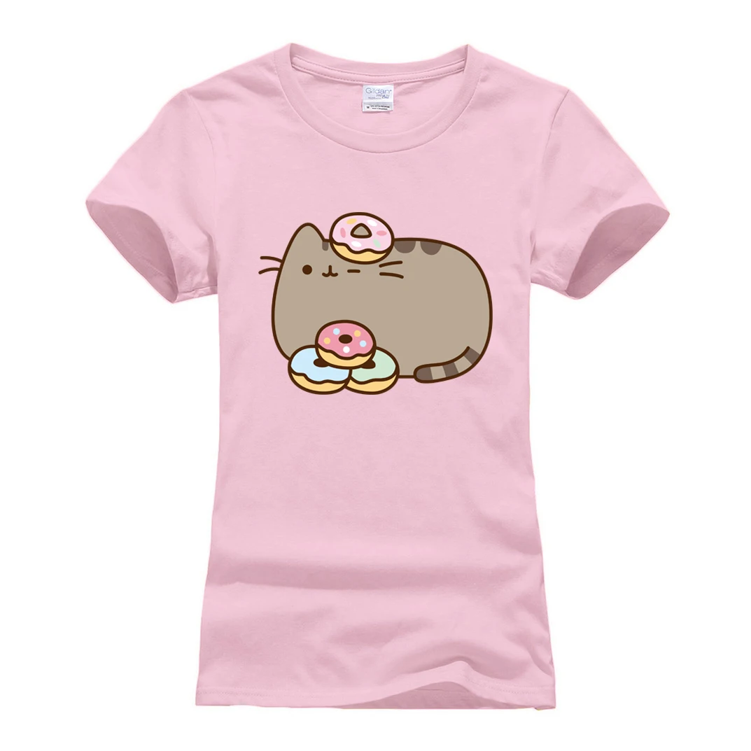 

cartoon cute cat camisetas short sleeve o-neck cotton t-shirts 2019 summer women's streetwear tshirt tee shirt femme size S-XL