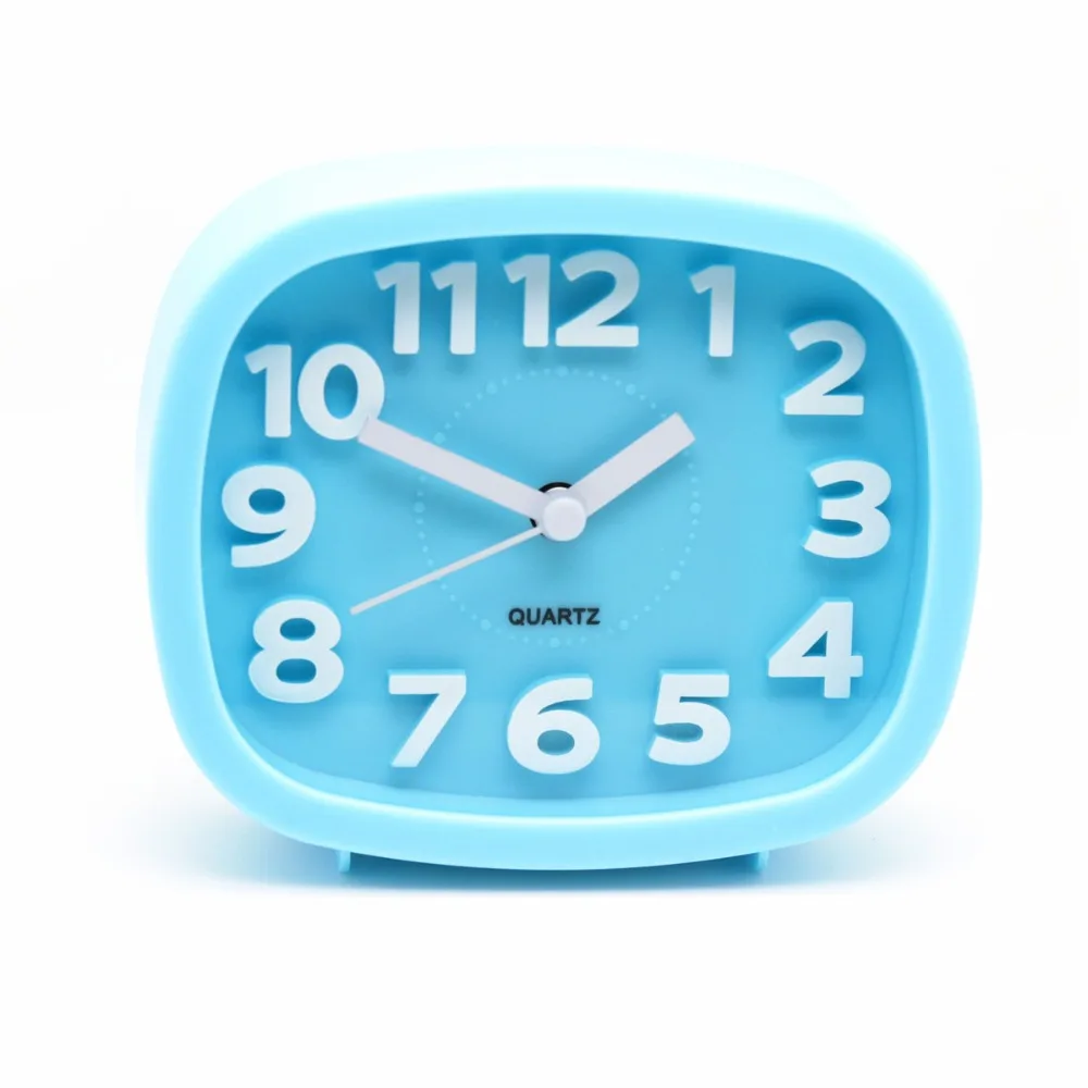 

Ultra-quiet Lovely Table Desk Alarm Clock for Kids Children Boys Girls,Red/Yellow/White/Green/Pink