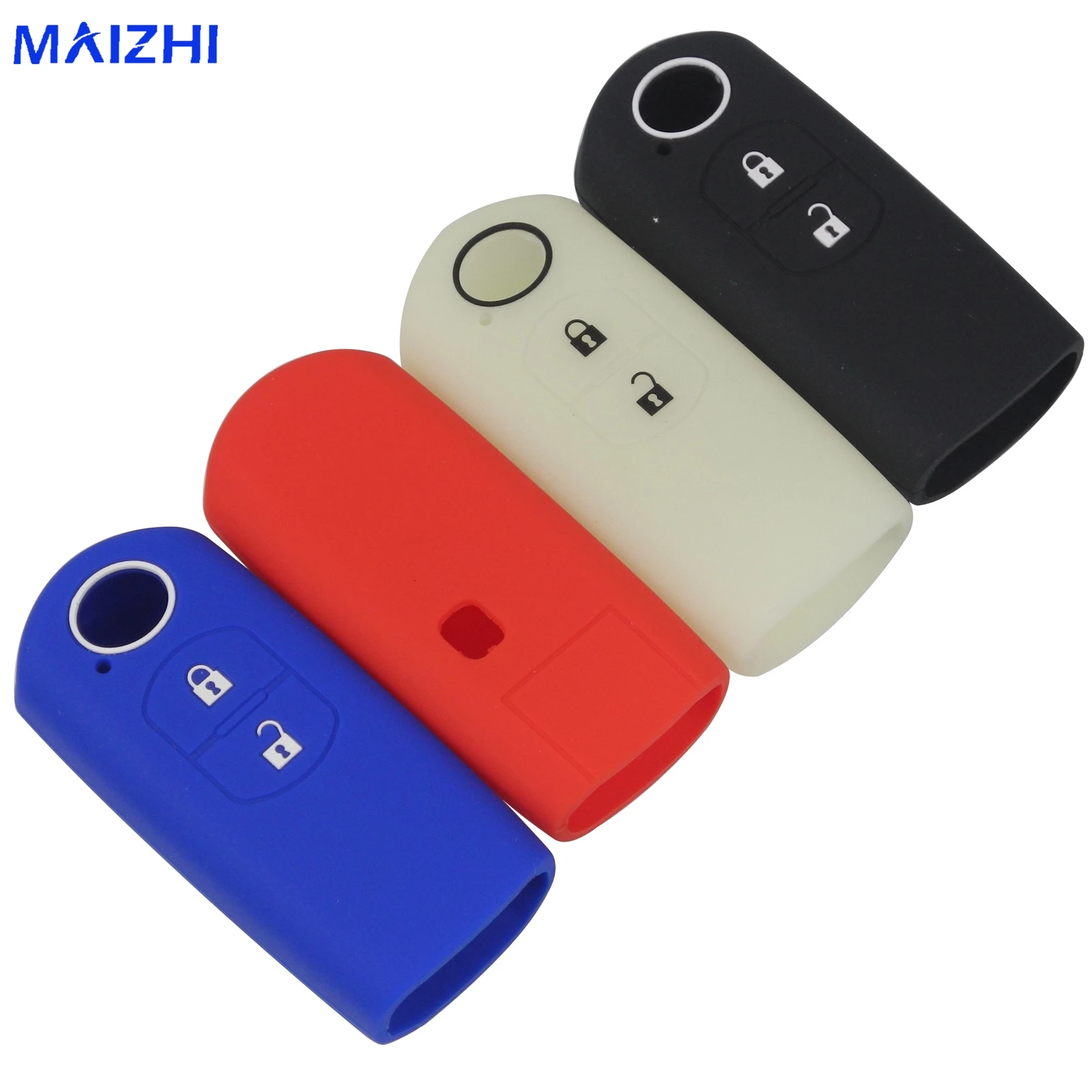 

2 Butoons Smart Car Key Silicone Cover Case Fob for Mazda 2 / 3/ 5/ 6 CX-3 CX-4 CX-5 CX-7 CX-9 Atenza Axela MX5 Styling No Logo