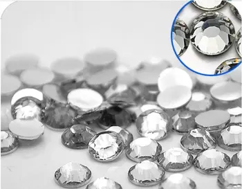 

Crystal Clear Color Facets Flat Back Resin Rhinestone 2mm,3mm,4mm,5mm,6mm Nail Art Gems Decoration