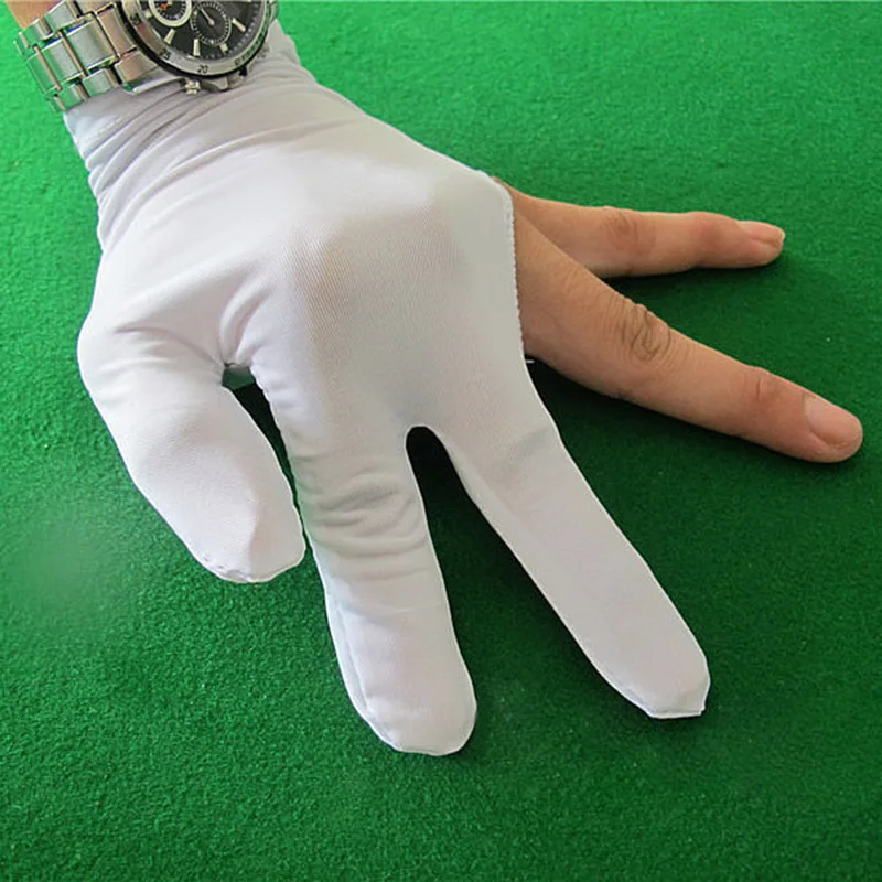 

Billiard Three Finger Gloves High Elasticity Thin Cue Snooker Durable Unisex Accessory YA88