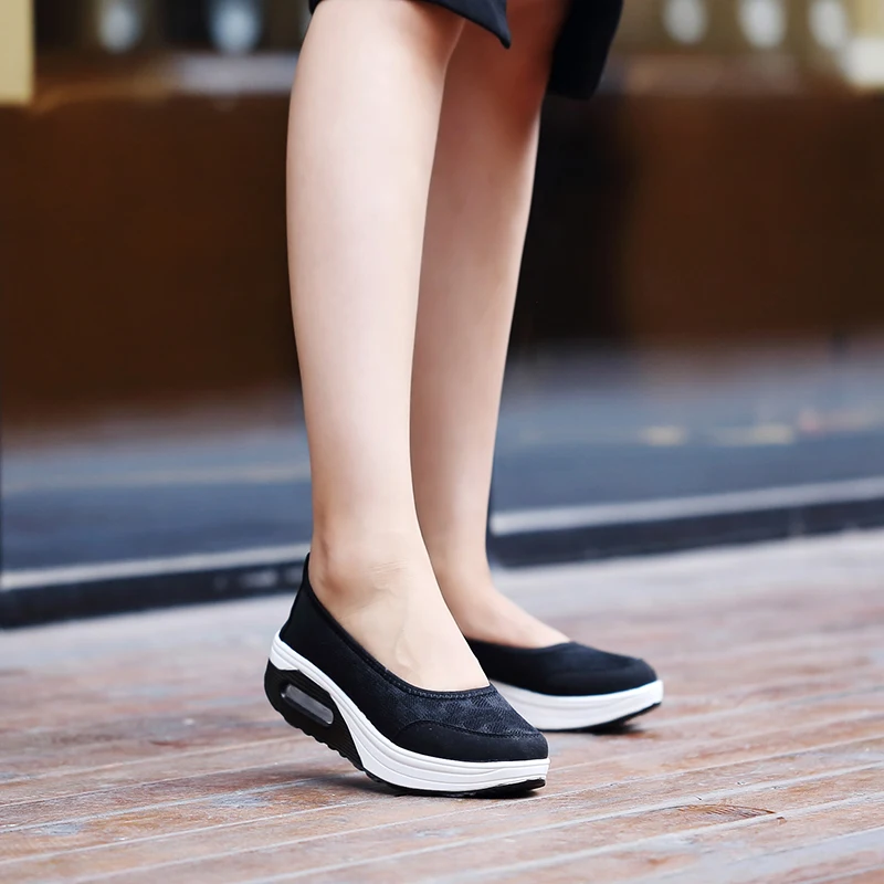 Женская обувь на платформе; дышащая обувь, визуально увеличивающая рост; обувь для фитнеса; летняя Уличная обувь для похудения; AA60002