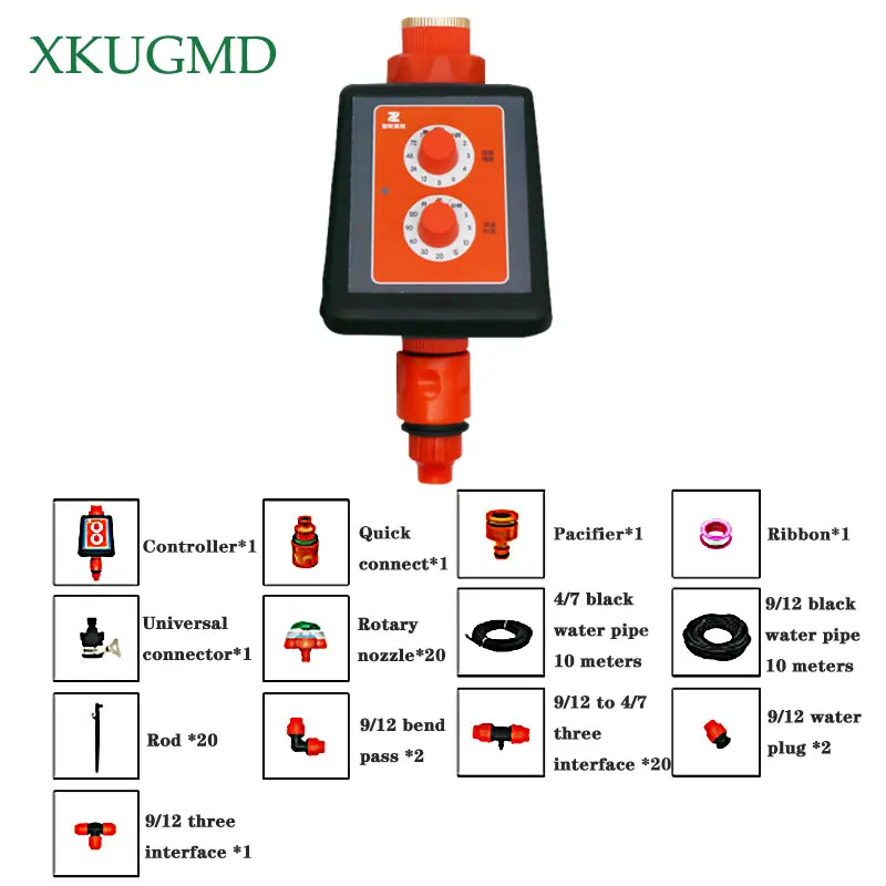 

Intelligent Irrigation Controller Multi-function Garden Automatic Watering Device Waterproof Micro-spray Irrigation System Lnte