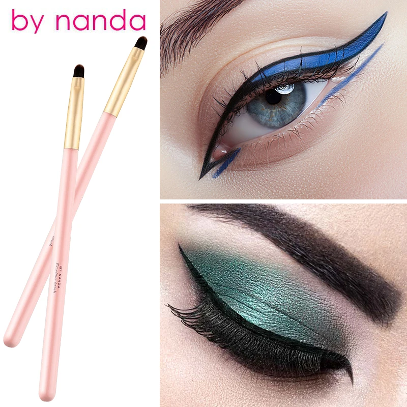 

by nanda New Eyeliner Brush Single Eyeshadow Eye Brow Makeup Brushes Tools Lip Eye liner Brushes Wood Handle Eyeliner Brush