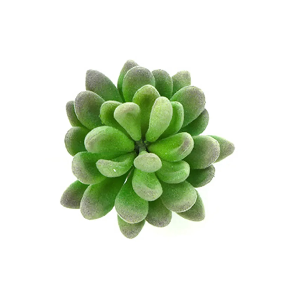

Artificial Echeveria Flocked Landscape Office Home Decoration Simulation Bonsai Craft Faux Succulents Fake Living Room Garden