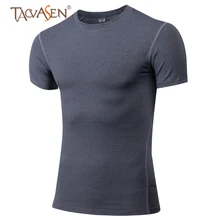 TACVASEN мужские быстросохнущие походные футболки летняя туристическая одежда для треккинга тонкая футболка для фитнеса легкая рыболовная рубашка SH-YEL-03