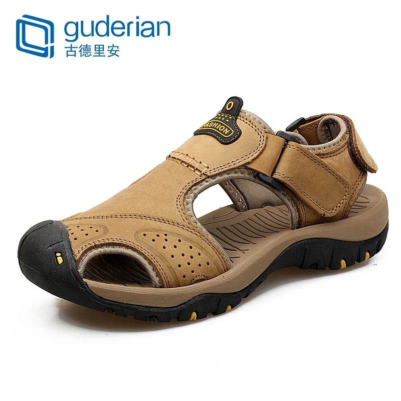 GUDERIAN الرجال الصيف الصنادل مريحة رجل جلد طبيعي الصنادل Mannen Schoenen رجل الأحذية الصنادل Sandalias الفقرة Hombre GUDERIAN الرجال الصيف الصنادل مريحة رجل جلد طبيعي الصنادل Mannen Schoenen رجل الأحذية الصنادل Sandalias الفقرة Hombre